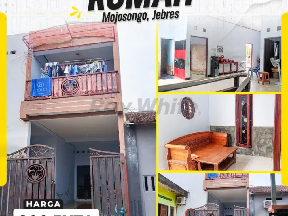 Dijual Rumah Minimalis Modern 2 Lantai Siap Pakai di Perumahan Puncak Solo Mojosongo Jebres Surakarta
