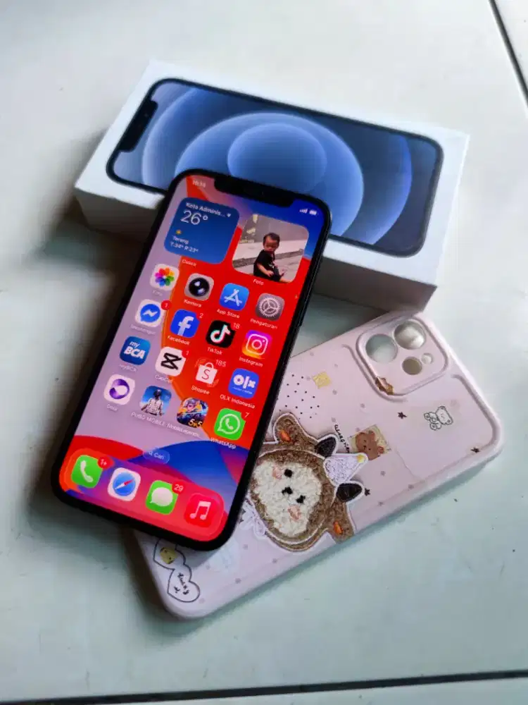 Iphone 12 fulset 5G no minus apik siap pakai