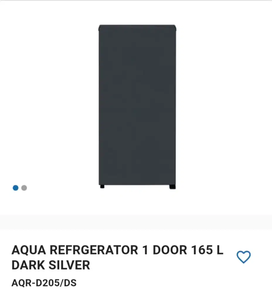 AQUA REFRIGERATOR 1 DOOR 165L DARK SILVER