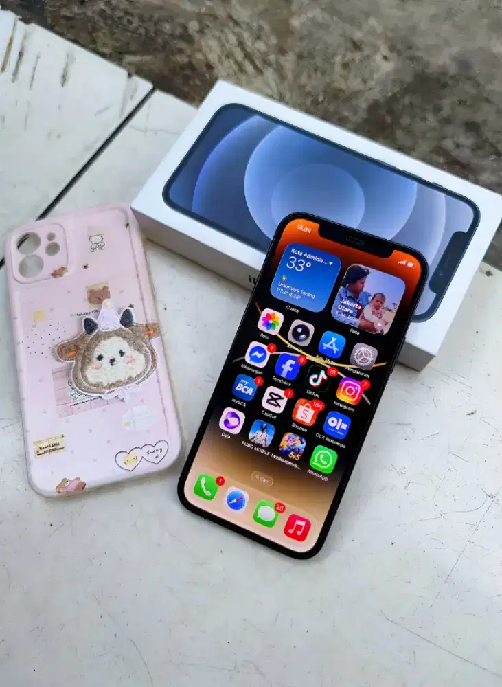 Iphone 12 fulset 5G no minus apik siap pakai