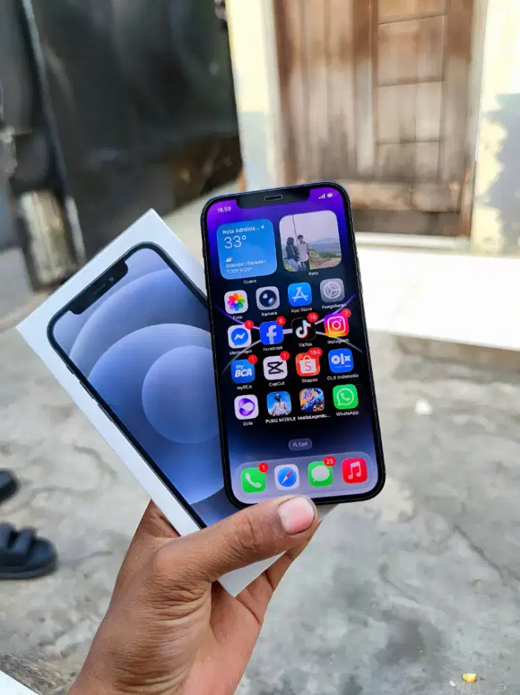 Iphone 12 fulset 5G no minus apik siap pakai