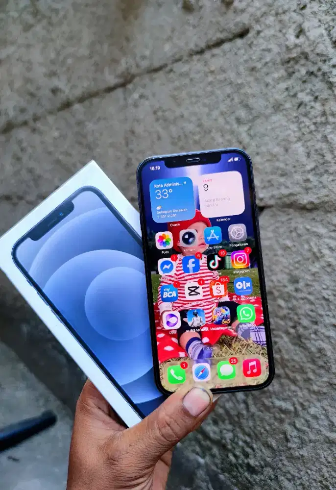 Iphone 12 fulset 5G no minus apik siap pakai