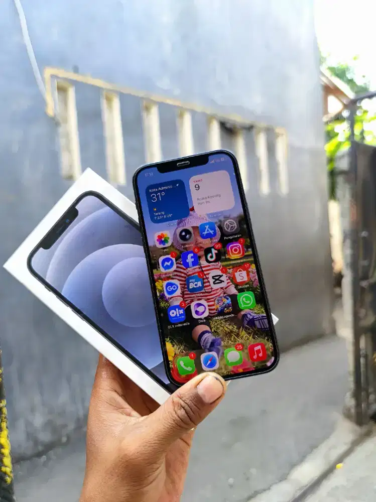 Iphone 12 fulset 5G no minus apik siap pakai
