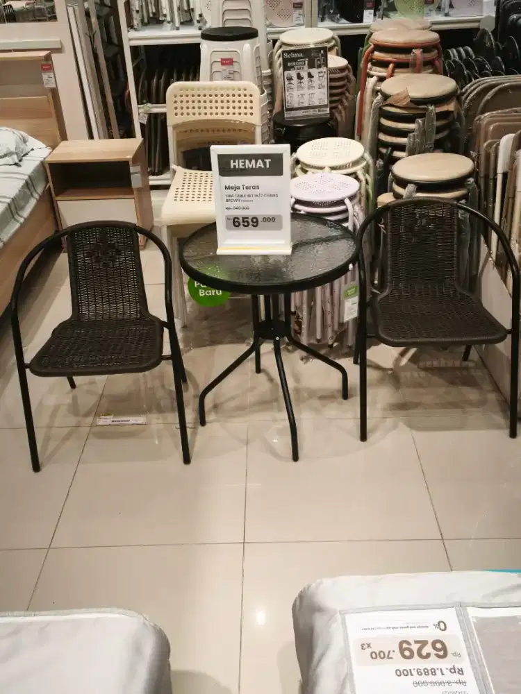 Set Meja Kafe Outdoor Baru Murah
