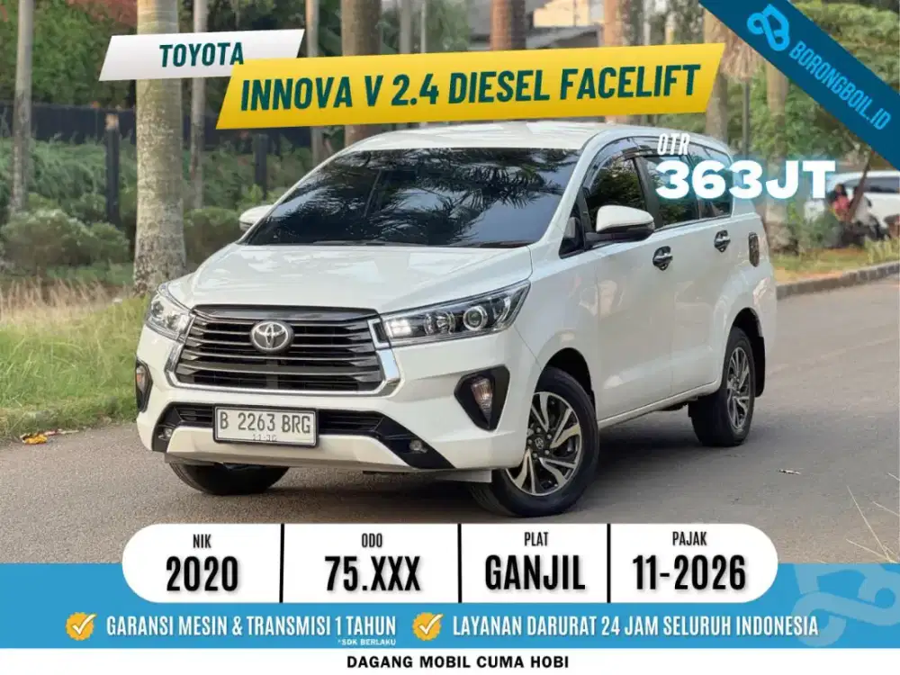 FIRST HAND !! TOYOTA INNOVA V 2.4 DIESEL 2020 FACELIFT PUTIH METALIK