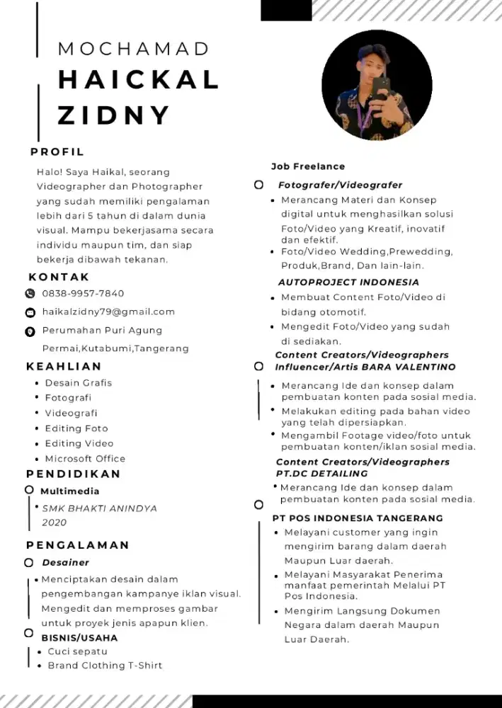 Mencari Lowongan pekerjaan videographer dan editor Video