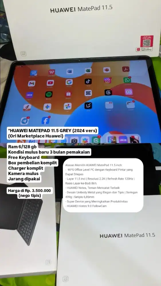 HUAWEI MATEPAD 11.5 GREY (Vers. 2024)