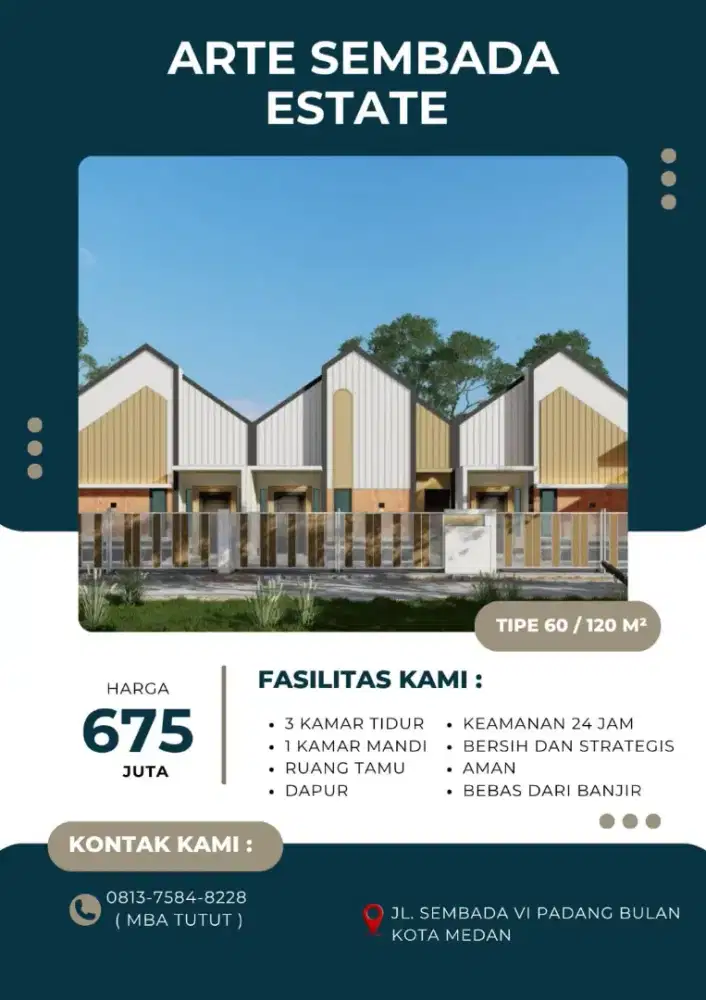 PERUMAHAN BOUGENVILLE 1 LANTAI DAERAH P BULAN