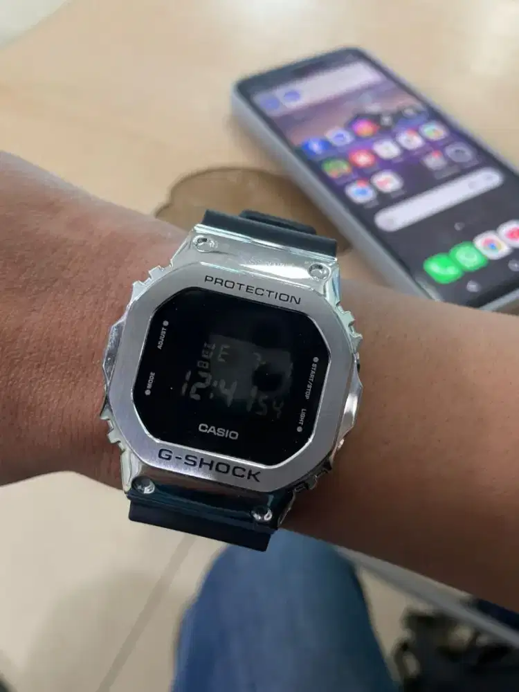 gshock gm5600 baru seminggu like new bonus tumbler gshock