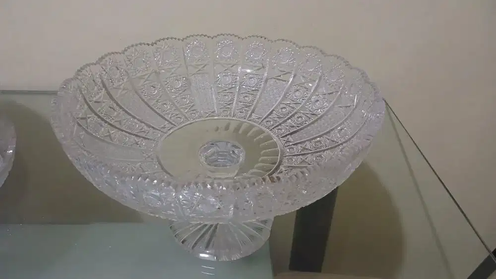 Czech Crystal Bowl Bohemian