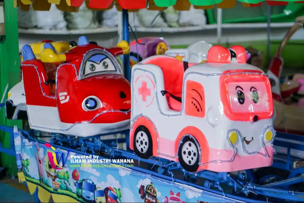 Kereta Panggung Tayo Robocar isi 6 siap jalan