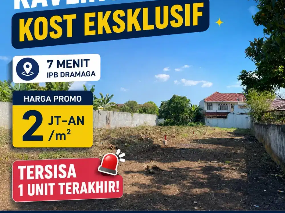KAVLING SHM HARGA TERMURAH DEKAT IPB DRAMAGA