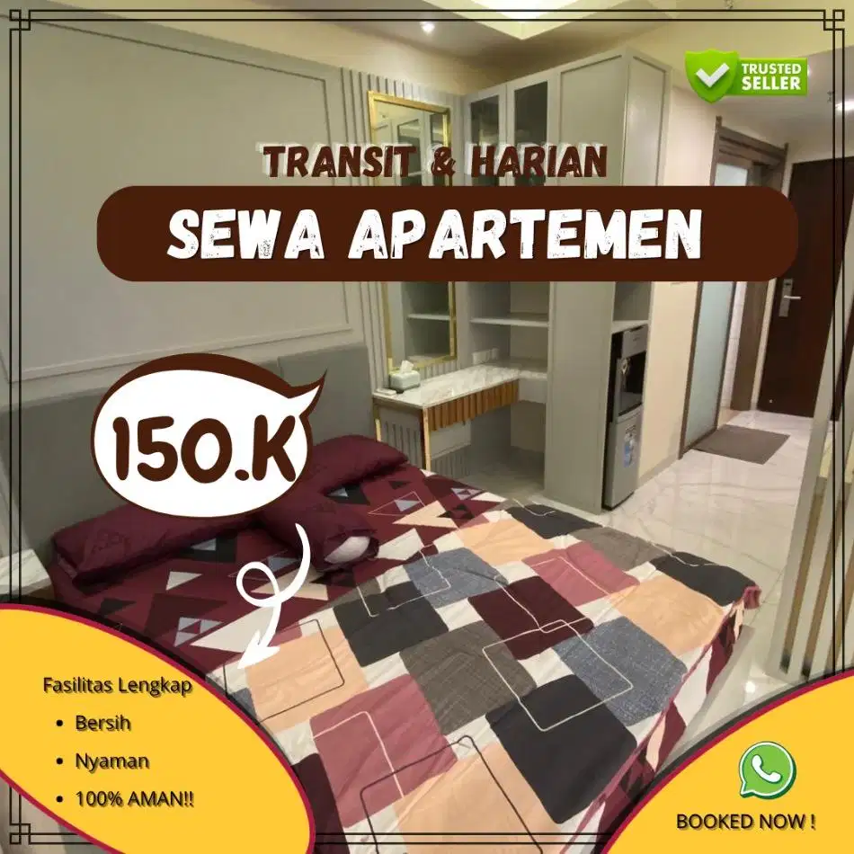 Sewa Apartemen Harian/Transit Green Pramuka Jakarta Pusat Termurah