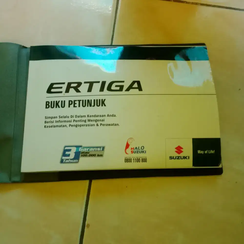 Buku manual original Suzuki Ertiga lama