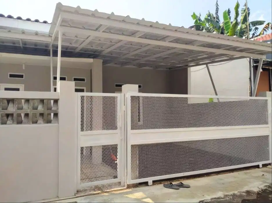 Pagar gerbang minimalis lipat geser sliding murah bandung cimahi