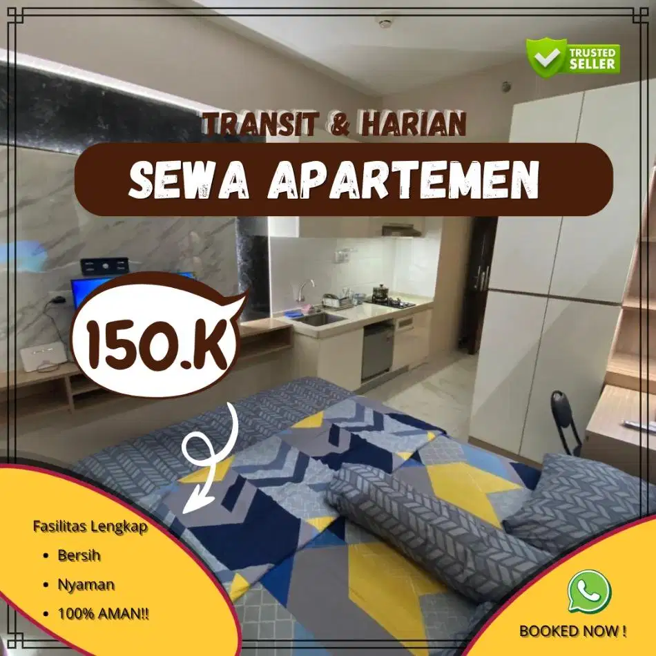 Disewakan Apartemen Harian/Transit Kalibata City Jakarta selatan Murah