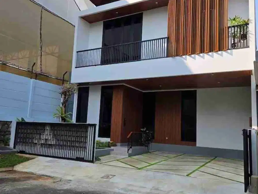 Dijual Rumah Brand New Model Tropis  Bangun dari Kavling di Sektor 9 Bintaro