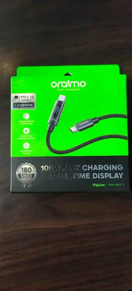 Oraimo DigiLine OCD-175CC 100W Smart Digital Display 1.2m Type C