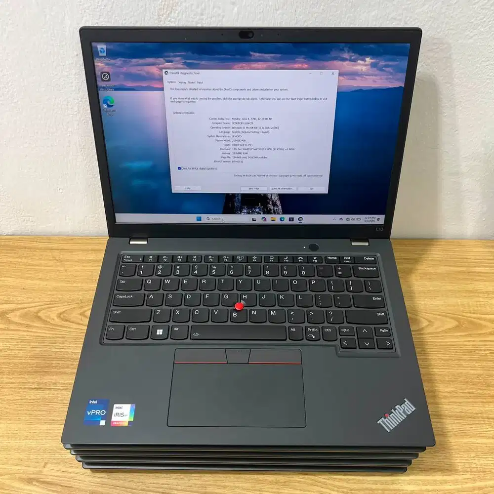 LENOVO L13 G3 TC  I7 GEN 12th  RAM 32Gb  SSD 512 Gb *RWJ