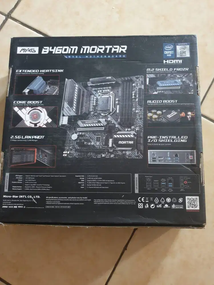 mainboard msi b40m mortar