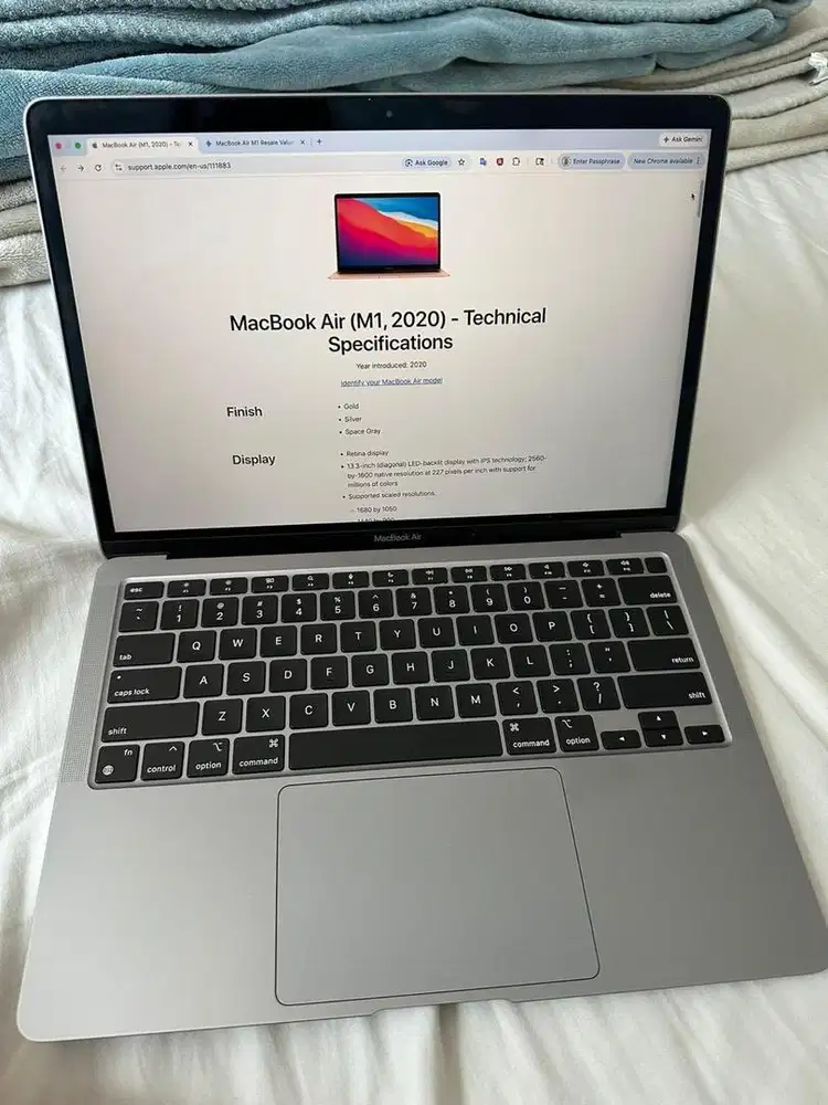 Macbook Air M1 (2020) 8/256Gb