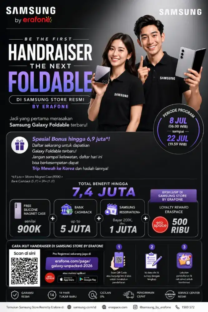PROMO HANDRAISER  SAMSUNG GALAXY FOLDABLE TERBARU BONUS HINGGA UP TO 7