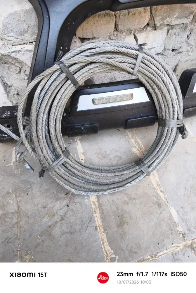 SLING/SELING/TALI BAJA/KABEL BAJA/KAWAT BAJA TEBAL 9,7 MM PNJG ±15 MTR