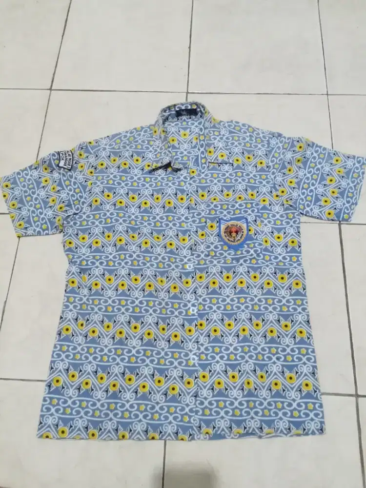 Baju batik sd ukuran all size