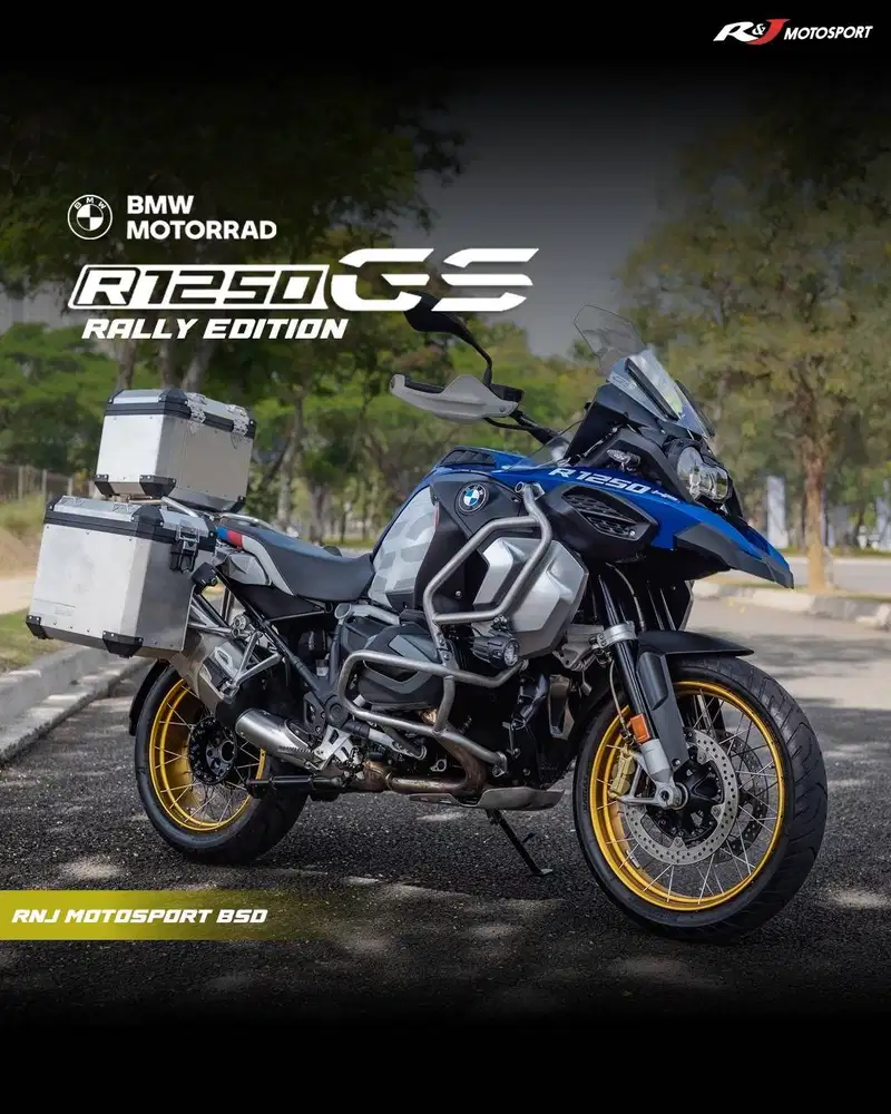 BMW GS R1250 K51 Nik 2019 Warna Putih Biru KM 14.000an R1200