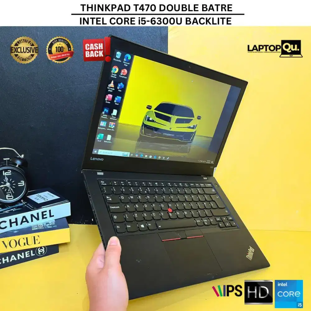THINKPAD T470 i5 GEN 6 RAM 8GB/SSD 256GB/MULUSNOMINUS