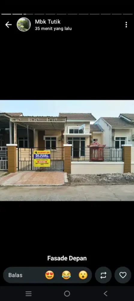 Rumah murah full furnish