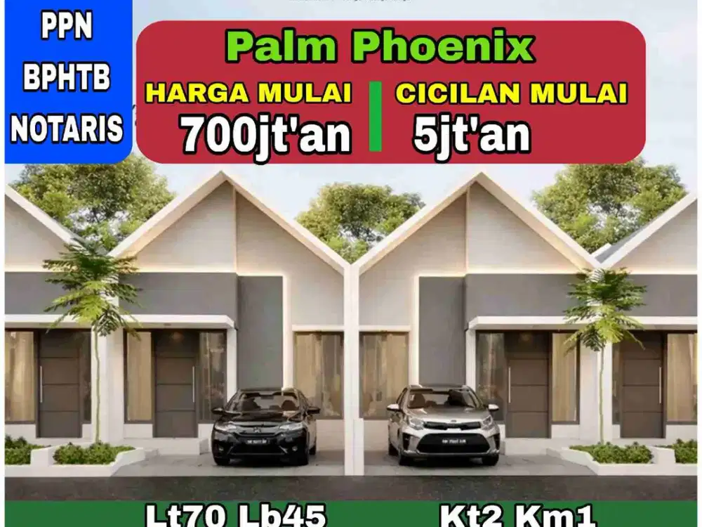 Rumah Cluster Strategis Harga Ringan Dan Banyak Bonus nya 27 Unit One Gate System Dekat Graha Raya