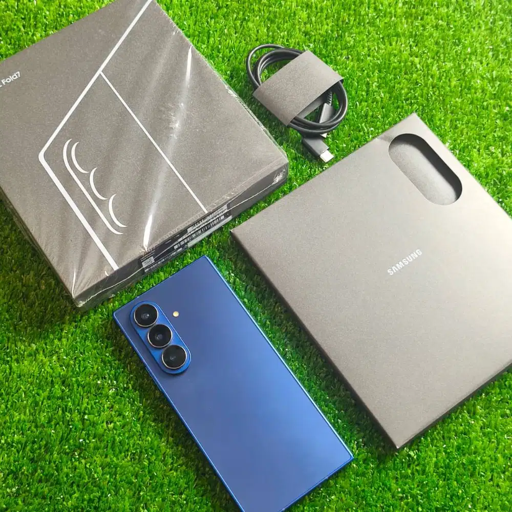 Samsung Z Fold7 16/1TB Blue Shadow ganti bezel layar battery fullset