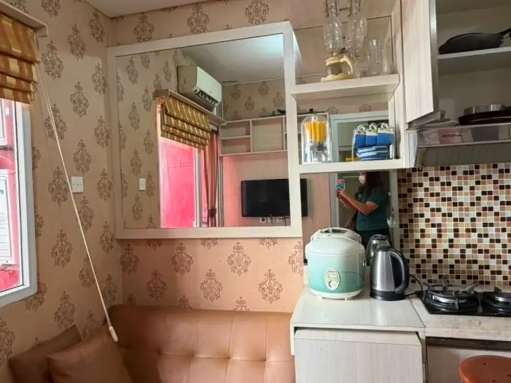 GREEN PRAMUKA CITY 2 KAMAR FULL FURNISHED INCLUDE MAINTANCE PERBULAN APARTEMEN VIEW POOL