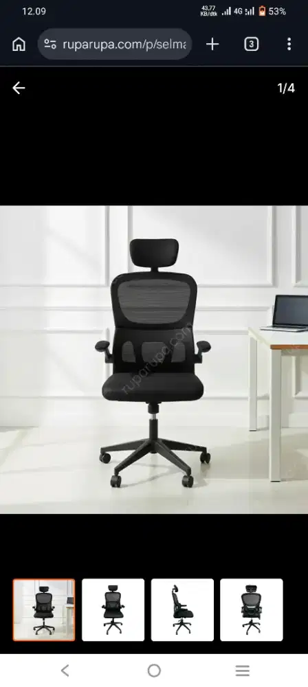 PROMO!! SELMA YUGO OFFICE CHAIR BLACK