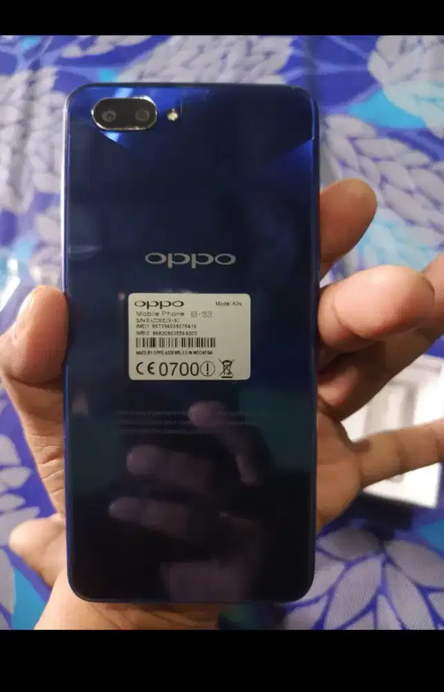 Jual hp baru murah Oppo a3s ram 6/128 layar 6,2 inch fulset