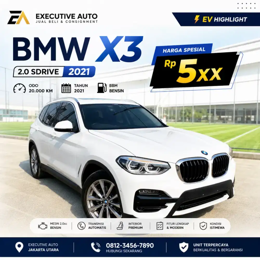 [ODO20K] BMW X3 SDRIVE 2021