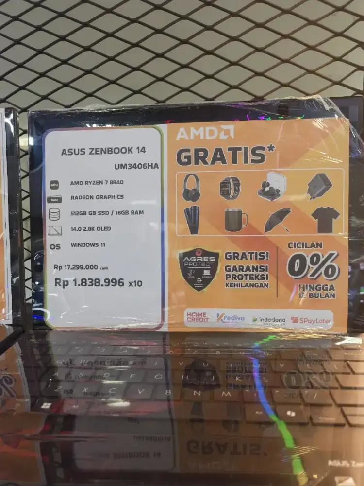 ASUS ZENBOOK 14/AMD RYZEN 7/RAM 16GB/SSID 512GB