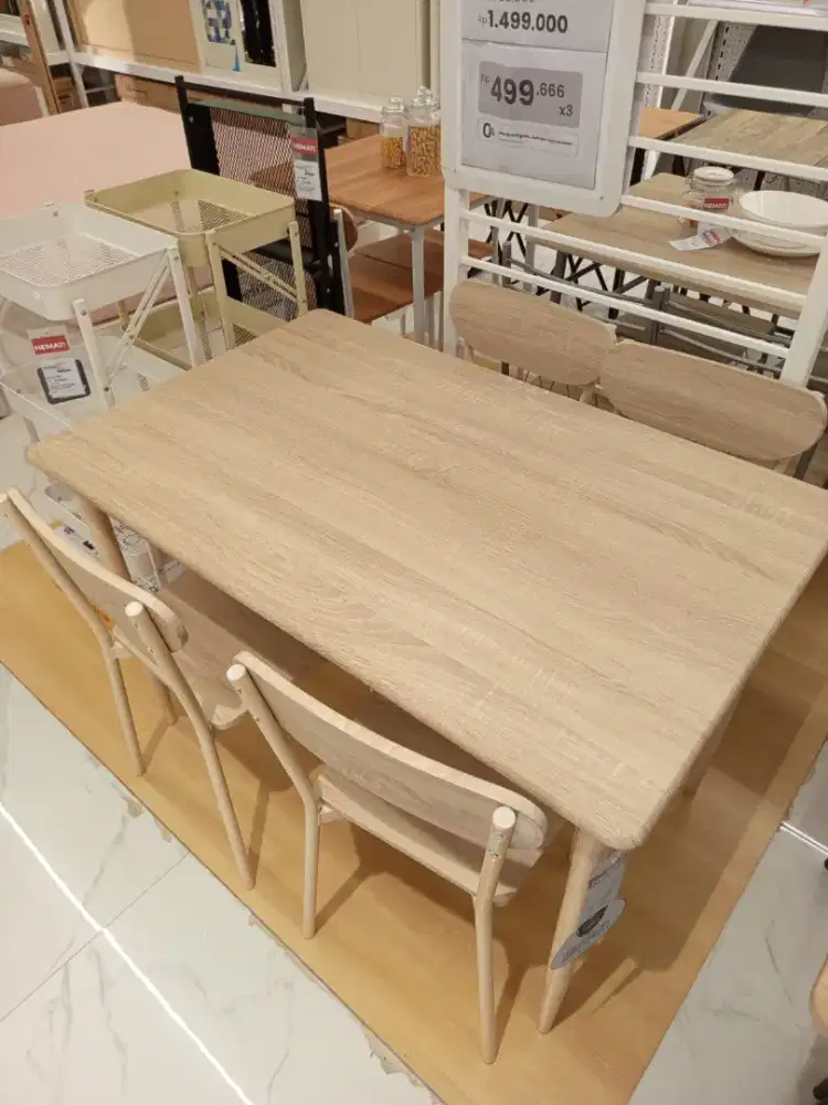 Promo set meja makan lamira