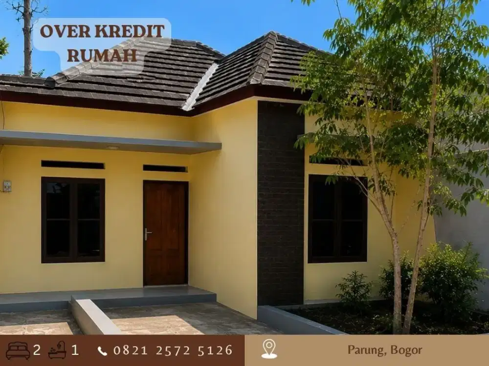 Rumah OVER KREDIT 59JT di Parung Bogor dkt Tol Gaplek Pamulang