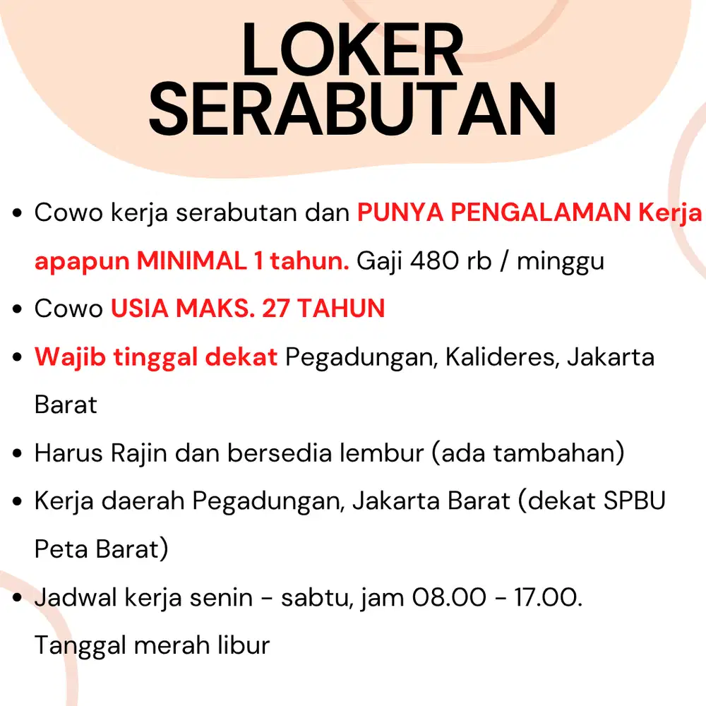 LOKER SERABUTAN