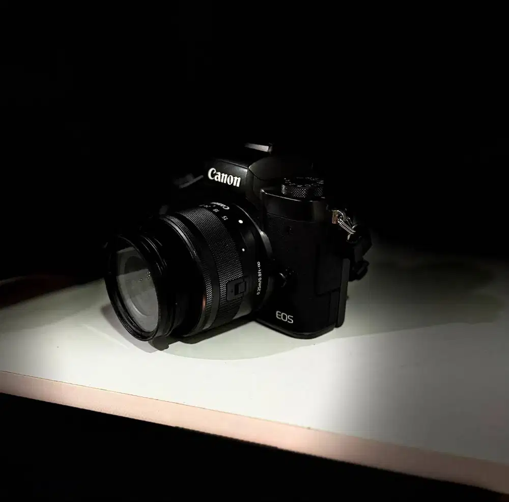 Canon EOS M5 + Lensa Kit EF-M 15-45mm IS STM