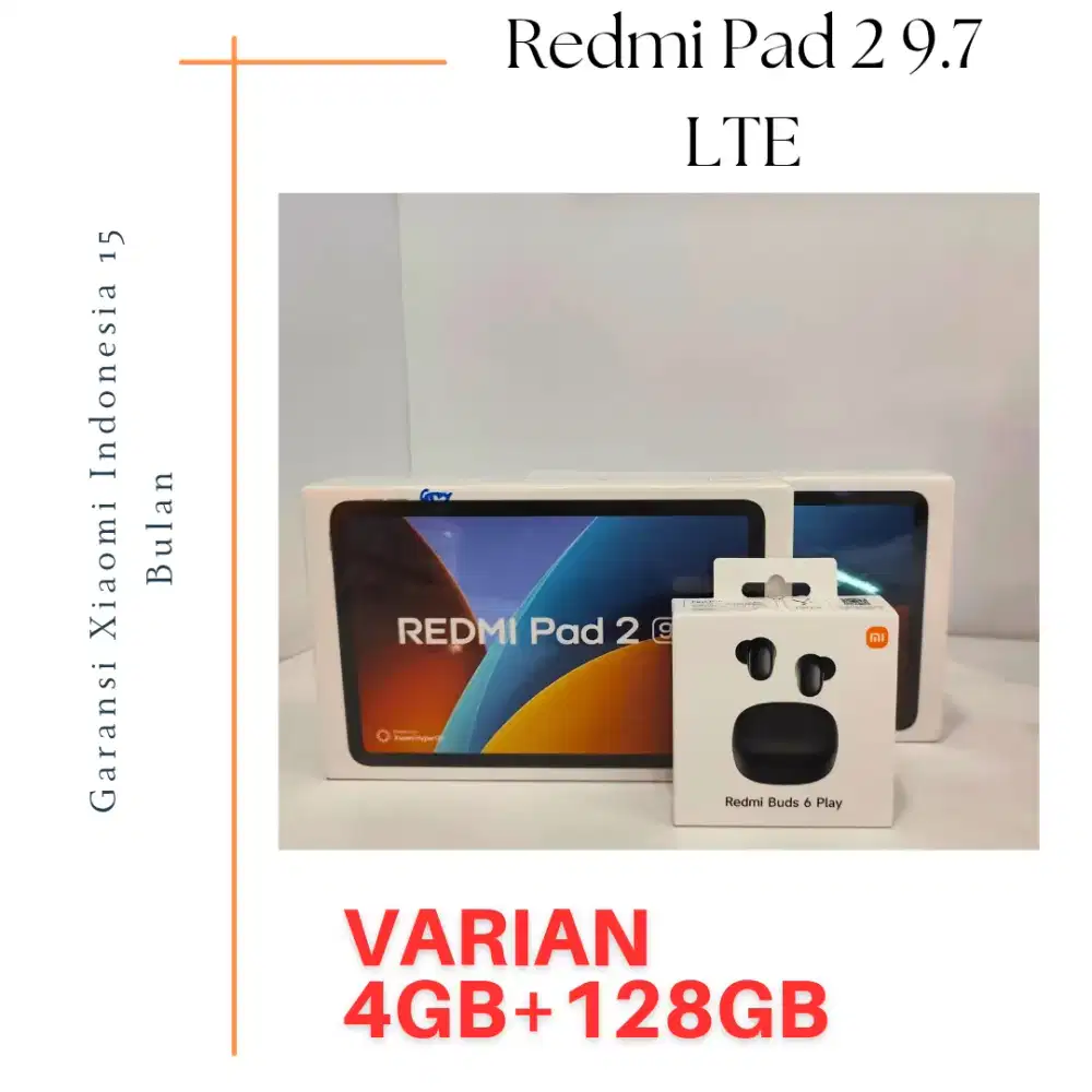 Redmi Pad 2 9,7 LTE Garansi Resmi Indonesia