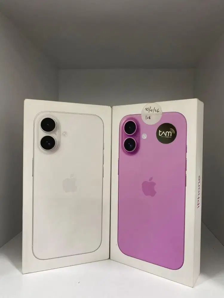 READY IPHONE 16 128GB NEW PINK & PUTIH