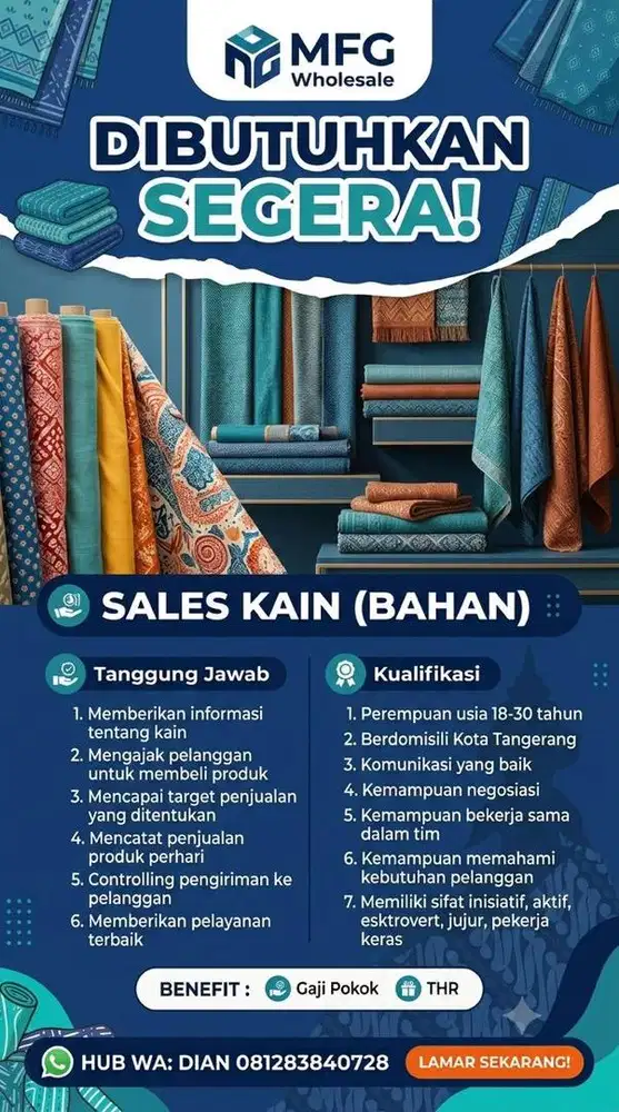 SALES KAIN (BAHAN)