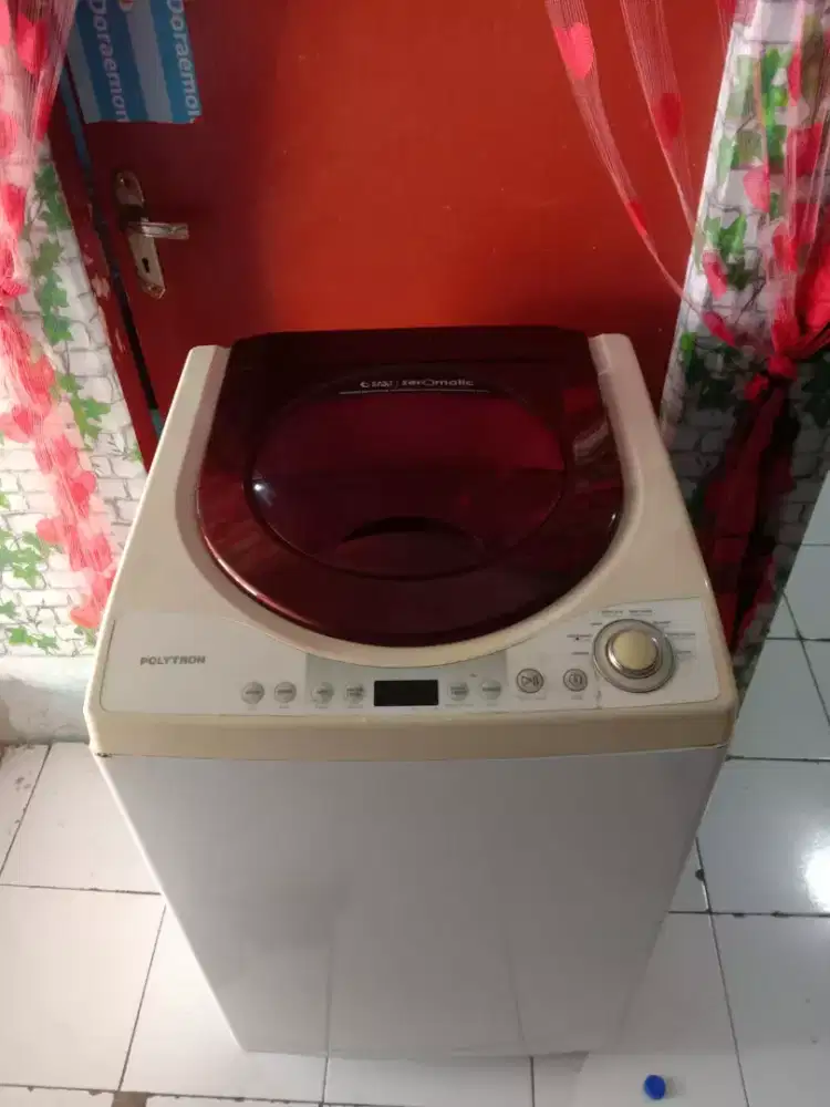 Mesin cuci otomatis 1 tabung Politron zeromatic