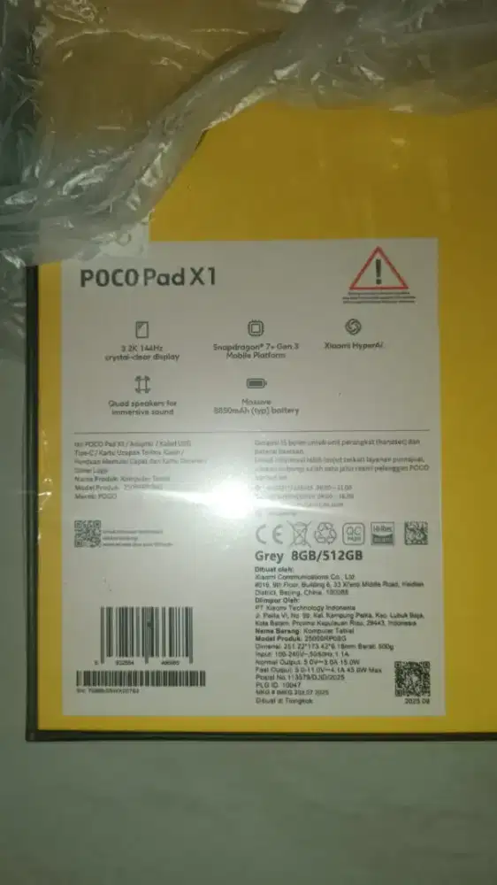 Tablet cocok buat konten creator Pocopad X1 8/512gb murah mumer nego