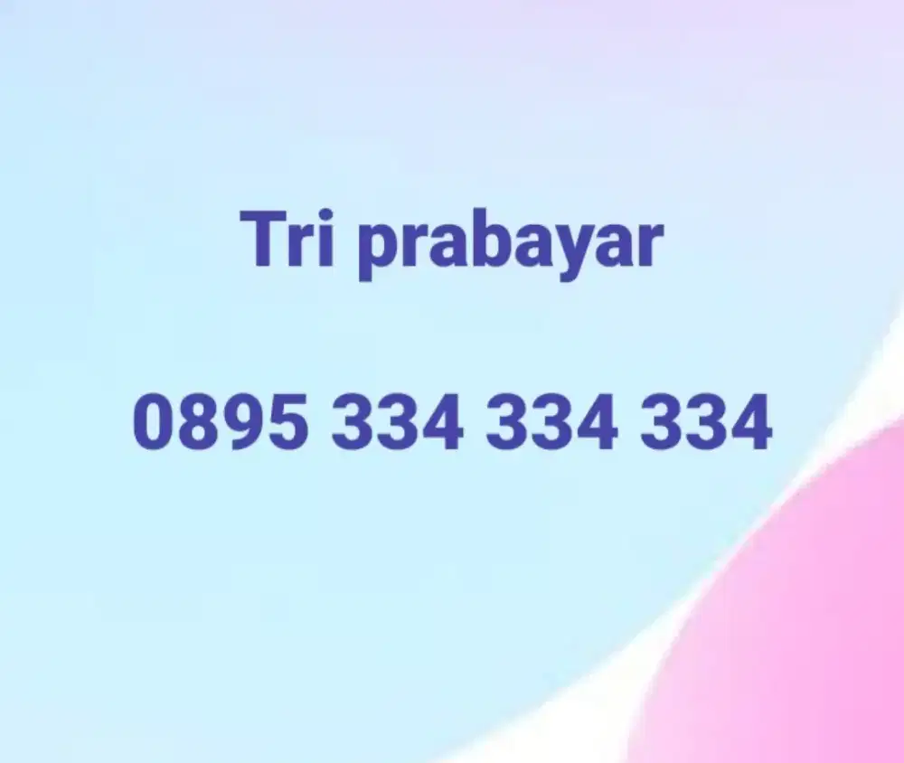 Kartu tri indosat cakep