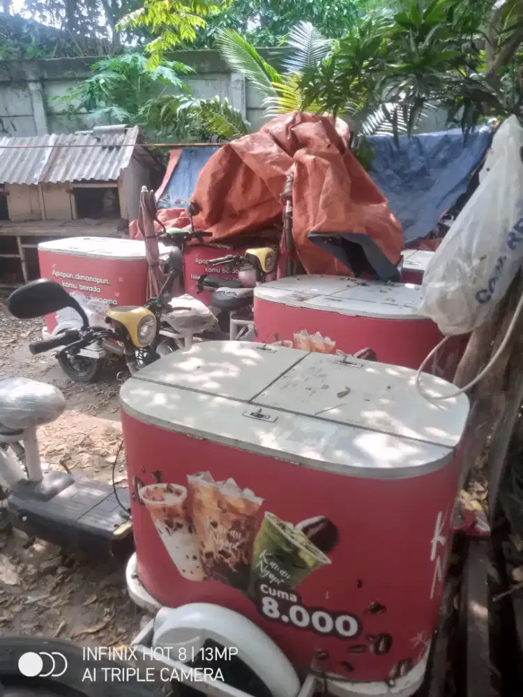 Gerobak listrik& perlengkapan usaha