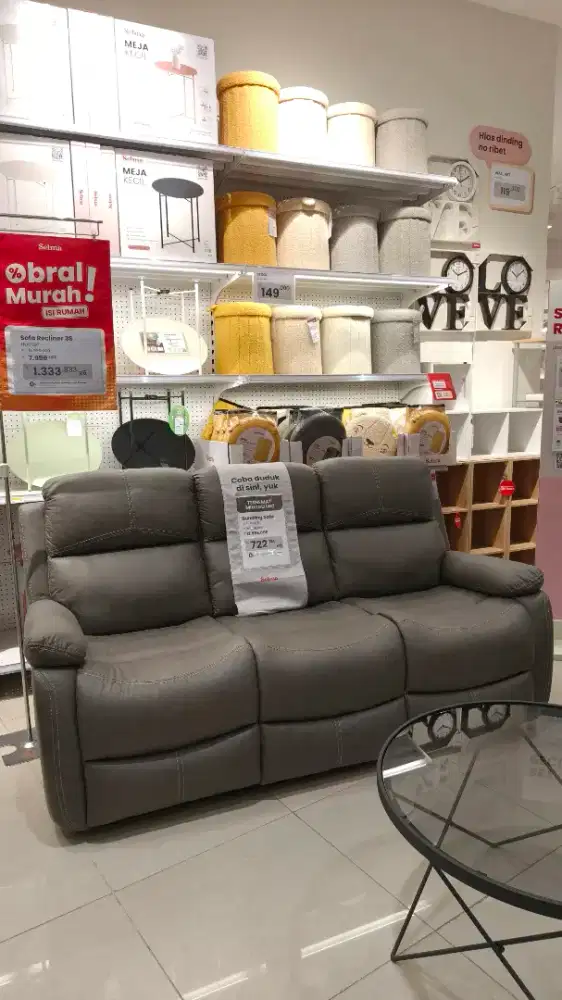 Promo murah sofa recliner selma nathan